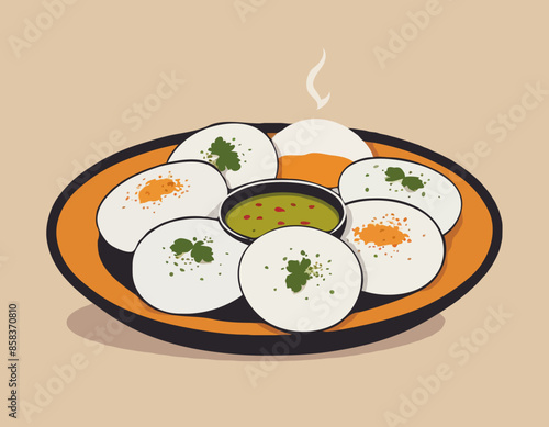 Indian Dish/Idli 