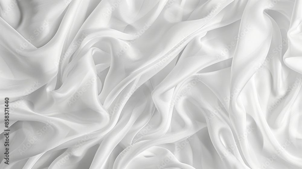 Fototapeta premium Abstract white fabric texture background