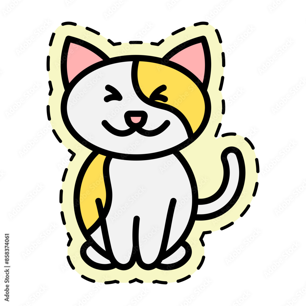 Cute Cat Sticker Cute Cat Sticker