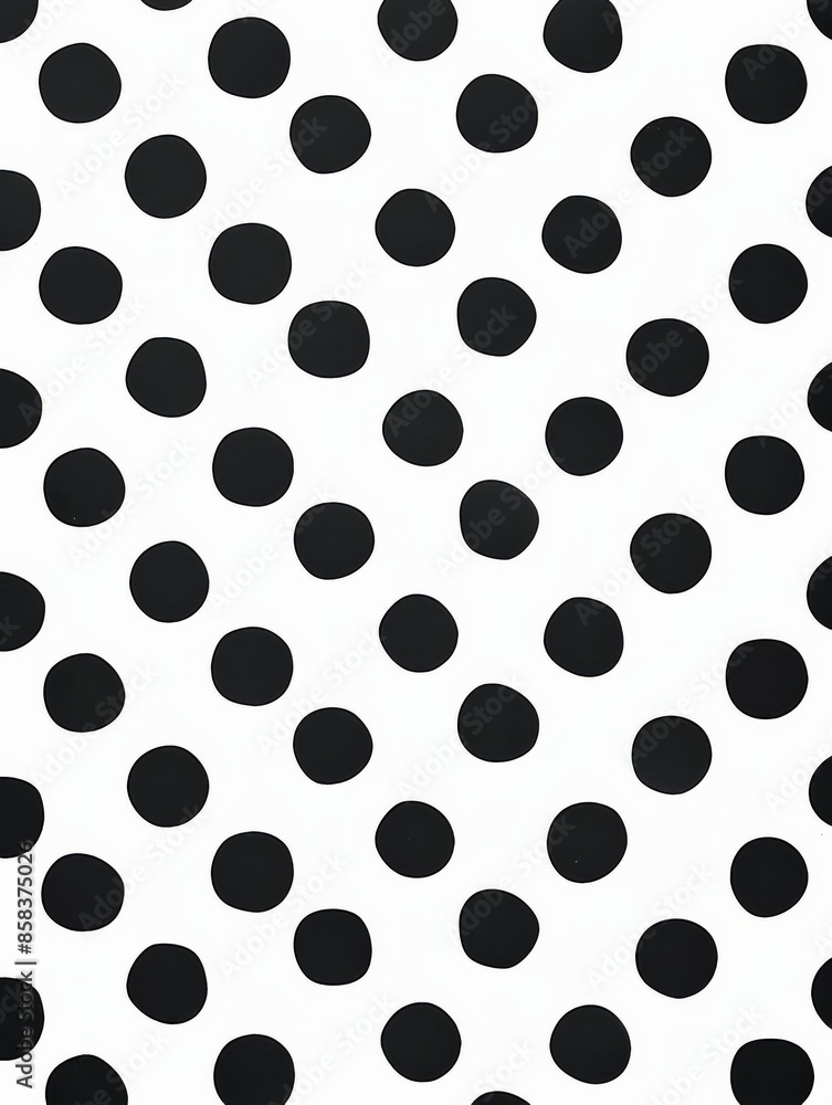 Minimalist Black and White Polka Dot Pattern for Modern Aesthetic Design Elements Minimalist Black and White Polka Dot Pattern for Modern Aesthetic Design Elements