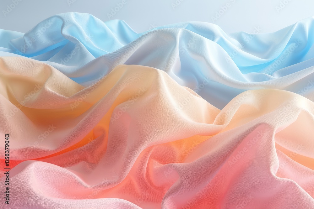 Obraz premium Pastel Beach Towel Abstract