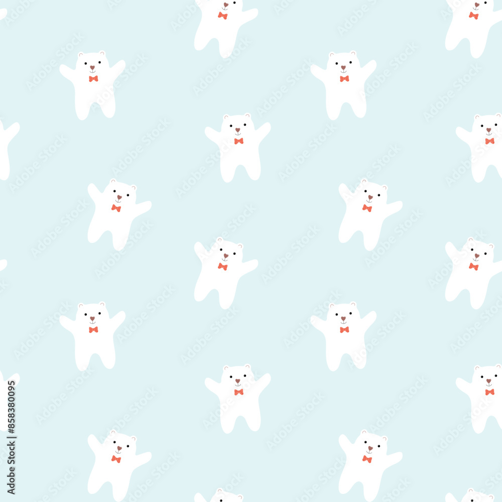seamless pattern with bears seamless pattern with bears