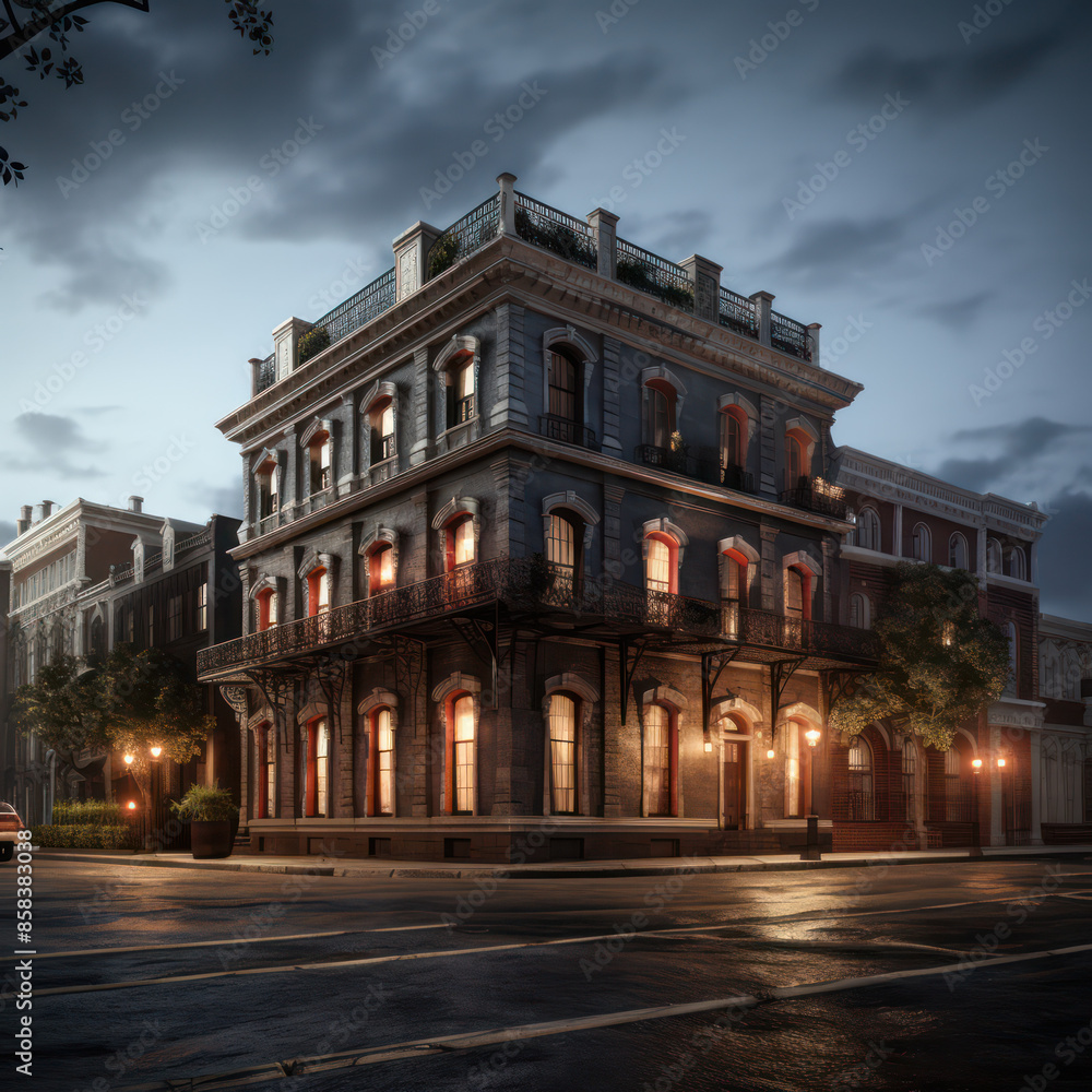 Naklejka premium old style mansion