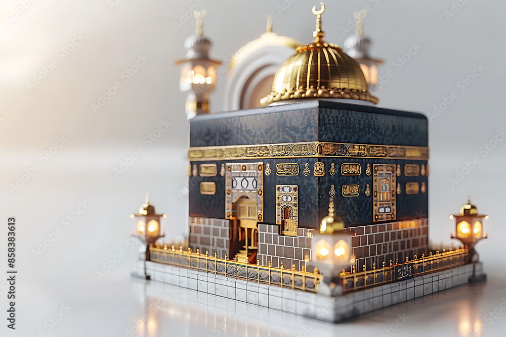 MECCA, SAUDI ARABIA - FEBRUARY 7: Muslim pilgrims, from all around the World, revolving around the Kaaba MECCA, SAUDI ARABIA - FEBRUARY 7: Muslim pilgrims, from all around the World, revolving around the Kaaba
