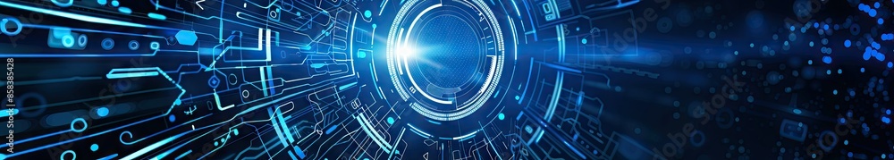 Obraz premium Abstract Futuristic Digital Background