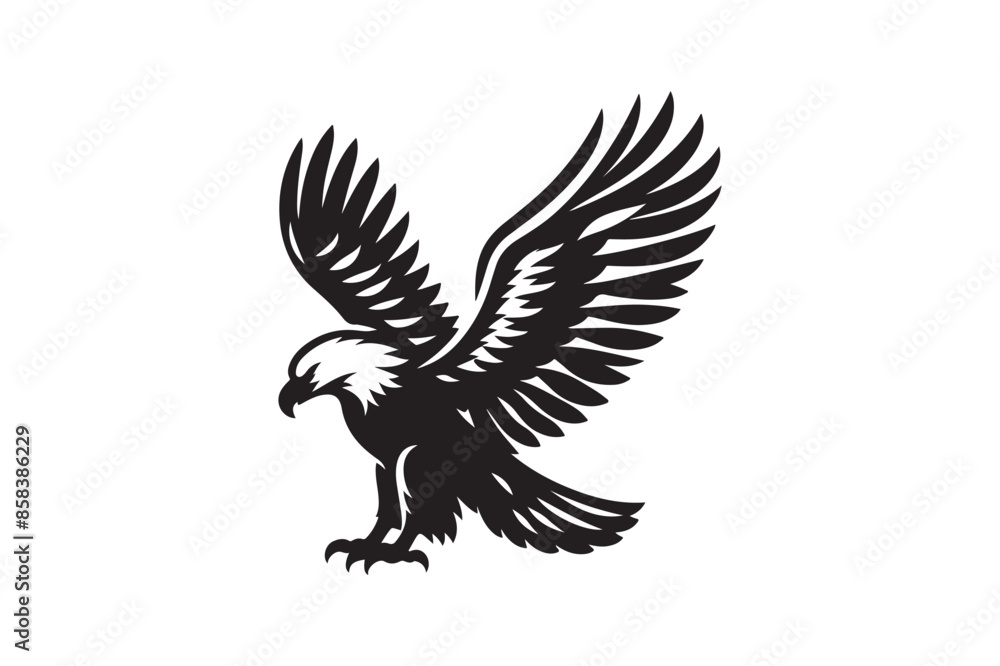 Eagle silhouette vector illustration Eagle silhouette vector illustration