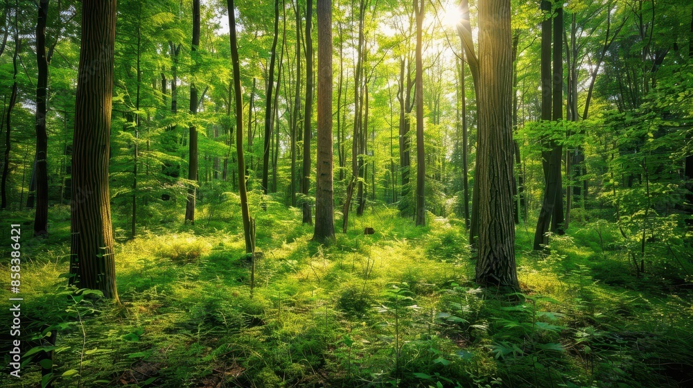 lush earth forest landscape vibrant green trees and dense foliage lush earth forest landscape vibrant green trees and dense foliage