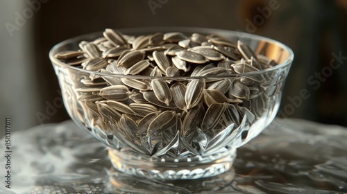Sunflower Seeds in a Glass Bowl: A Snapshot of Health and Nutrition
