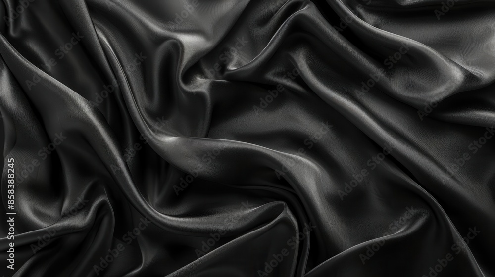luxurious black silk satin fabric texture background luxurious black silk satin fabric texture background