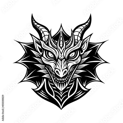 Tribal Dragon Tattoo