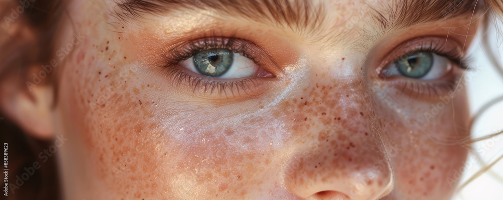 A woman with red hair and freckles is smiling and looking at the camera. She has a bright, happy expression on her face. A woman with red hair and freckles is smiling and looking at the camera. She has a bright, happy expression on her face.
