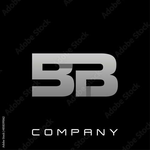 Letter BB Modern Simple Typography Technology Icon Logo