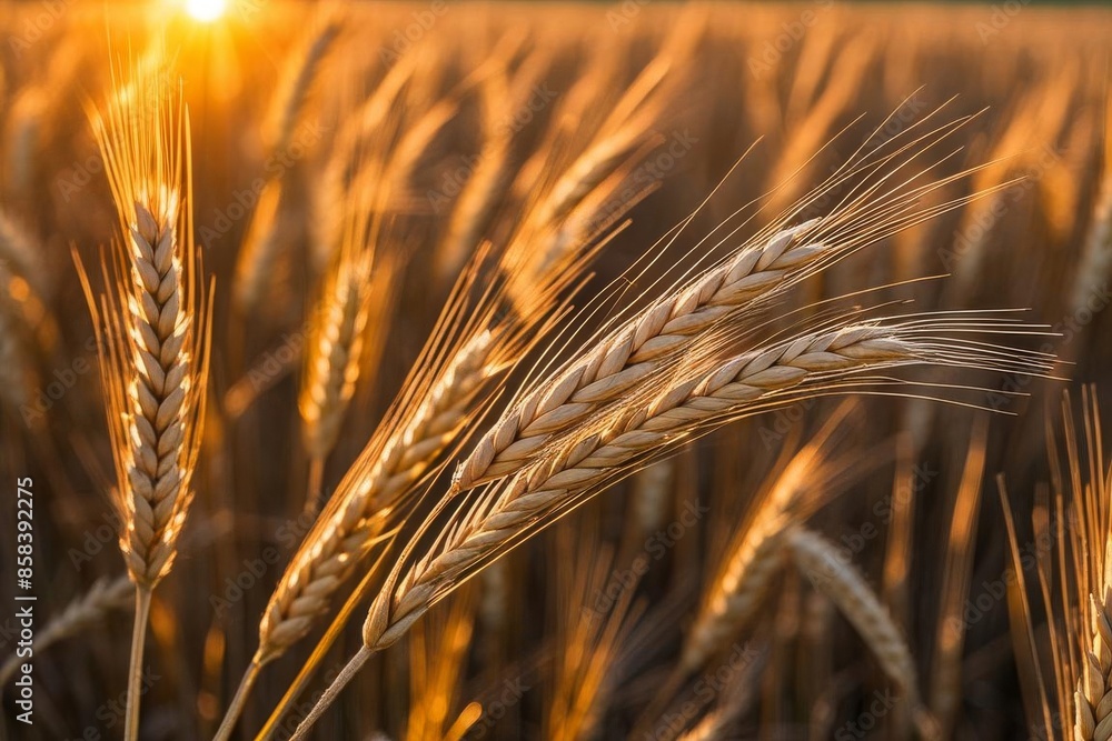 golden wheat field in summer golden wheat field in summer