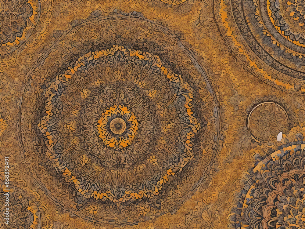 Fototapeta premium metal texture pattern, design, art, decoration, mosaic, iran, architecture, ornament, oriental, carpet, mosque,Ai generated 