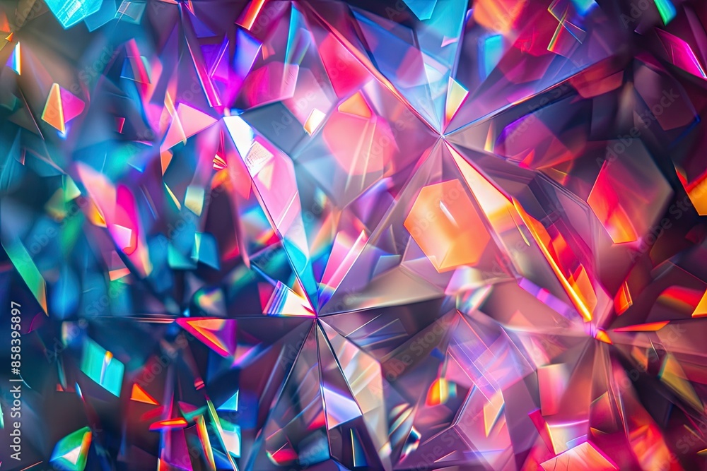 Abstract Crystal Gemstone Close-Up Abstract Crystal Gemstone Close-Up