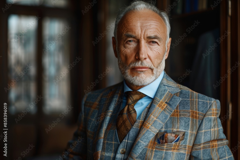 A Gentlemans Sharp Gaze in a Classic Three-Piece Suit A Gentlemans Sharp Gaze in a Classic Three-Piece Suit