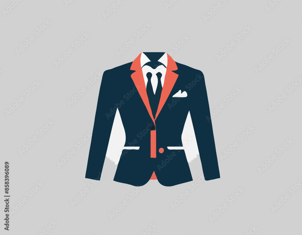Blazer, clothes, suit icon. Vector graphics Blazer, clothes, suit icon. Vector graphics