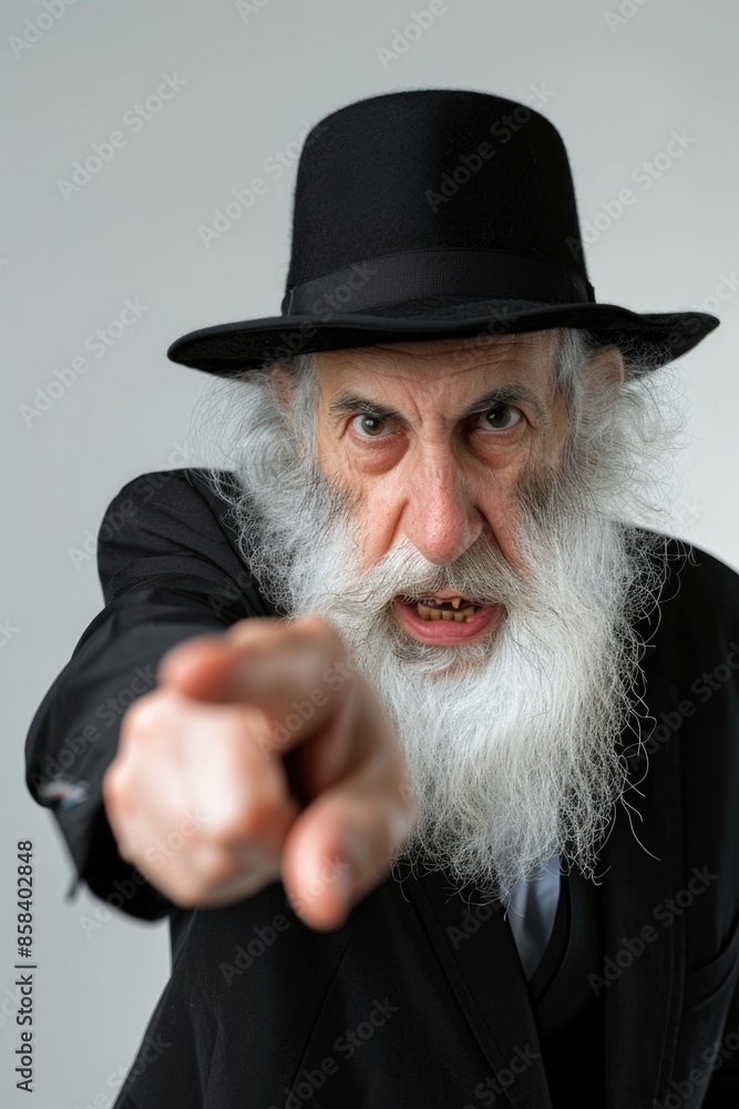 A portrait of an elderly gentleman with a long white beard and a black hat, suitable for use in historical or vintage-themed contexts A portrait of an elderly gentleman with a long white beard and a black hat, suitable for use in historical or vintage-themed contexts