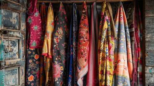 Wallpaper Mural Nepalese Gunyu Cholo attire, adorned with vibrant fabrics and traditional patterns, encapsulates Himalayan craftsmanship and cultural heritage. Torontodigital.ca