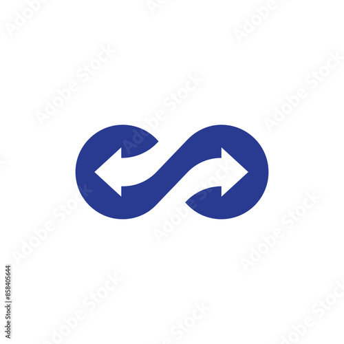 Left right arrows design vector, Transfer arrows icon, 2 side arrow icon symbol