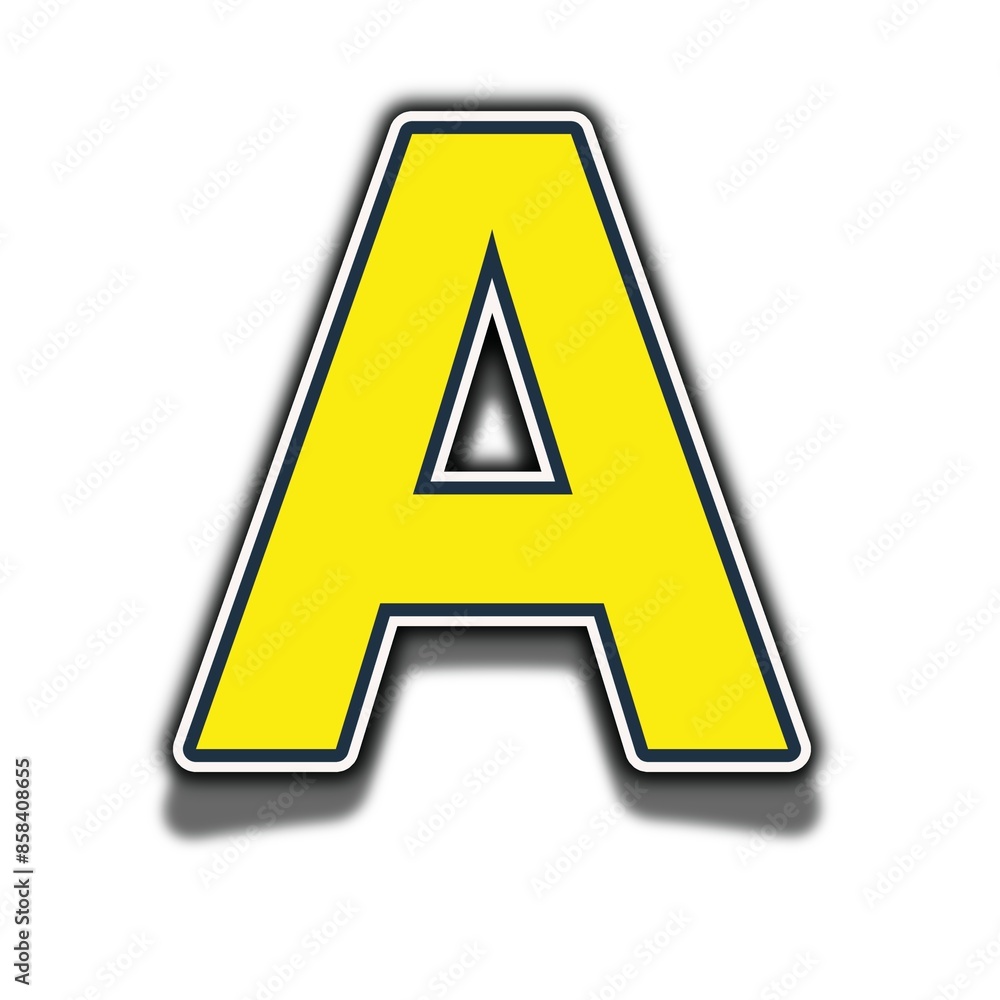 Uppercase letters of the Alphabet element A, Font A Uppercase letters of the Alphabet element A, Font A