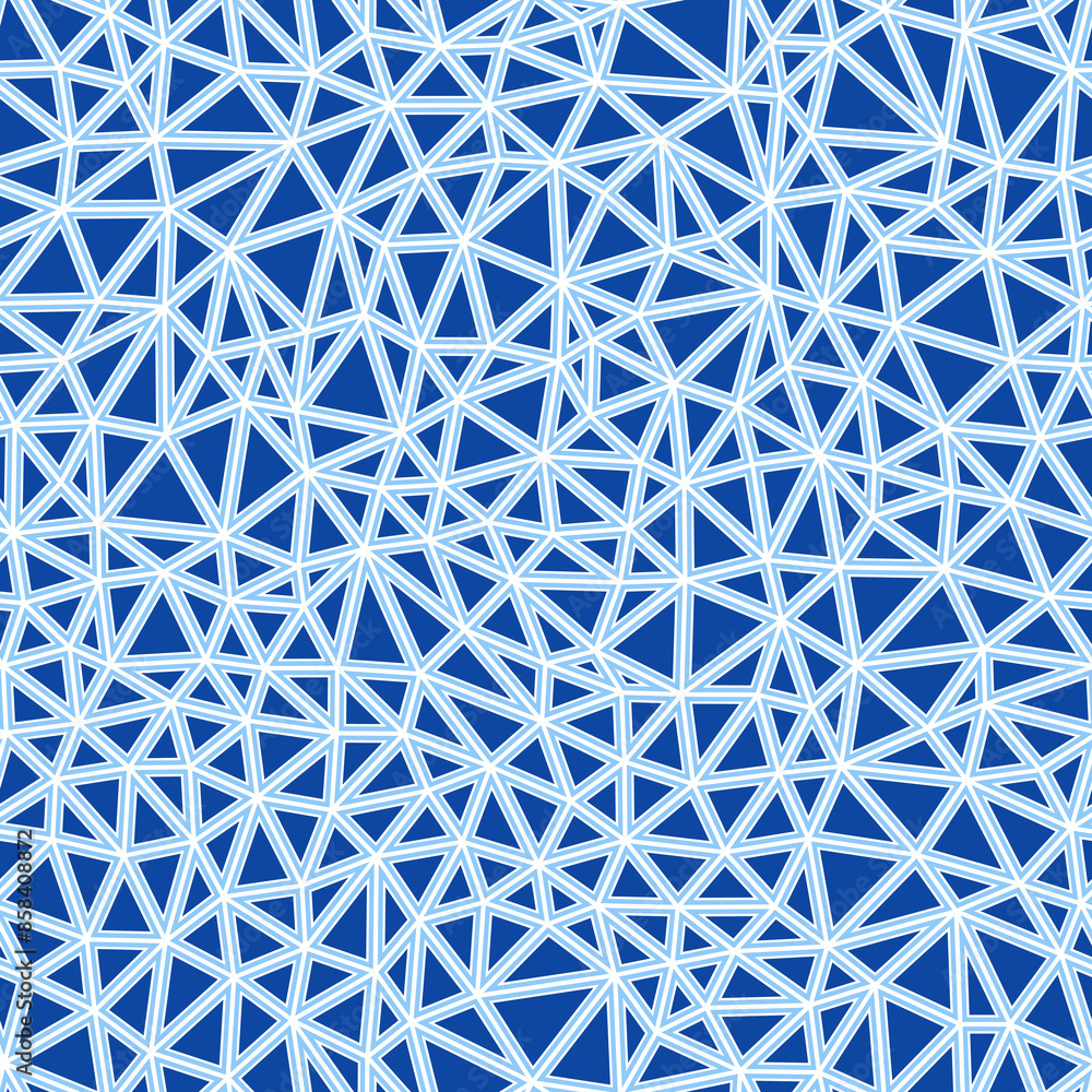 Triangles pattern. Small triangles size. Solid shapes in frames. Single color tone style. Repeatable pattern. Beautiful vector tiles. Blue Sky Gradient. Seamless vector illustration. Triangles pattern. Small triangles size. Solid shapes in frames. Single color tone style. Repeatable pattern. Beautiful vector tiles. Blue Sky Gradient. Seamless vector illustration.