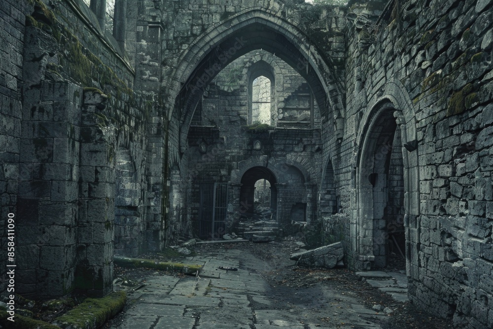 A historic building with ancient architecture features A historic building with ancient architecture features