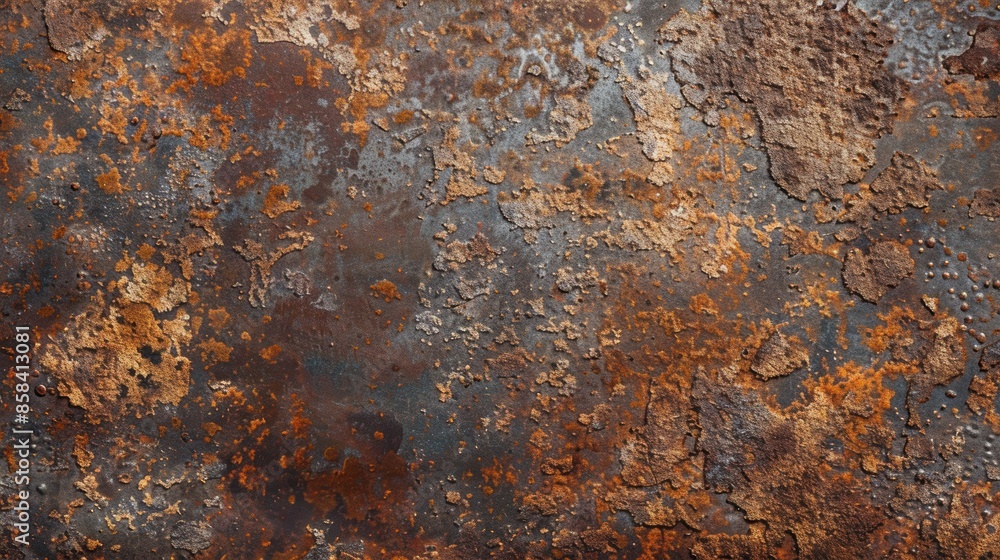 Close-up view of rusted metal surface texture Close-up view of rusted metal surface texture