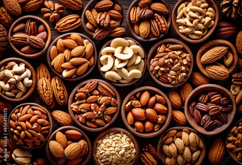 rustic background assorted nut bowl, nuts, mixed, snack, peanuts, almonds, walnuts, cashews, hazelnuts, pecans, healthy, organic, natural, vegetarian rustic background assorted nut bowl, nuts, mixed, snack, peanuts, almonds, walnuts, cashews, hazelnuts, pecans, healthy, organic, natural, vegetarian