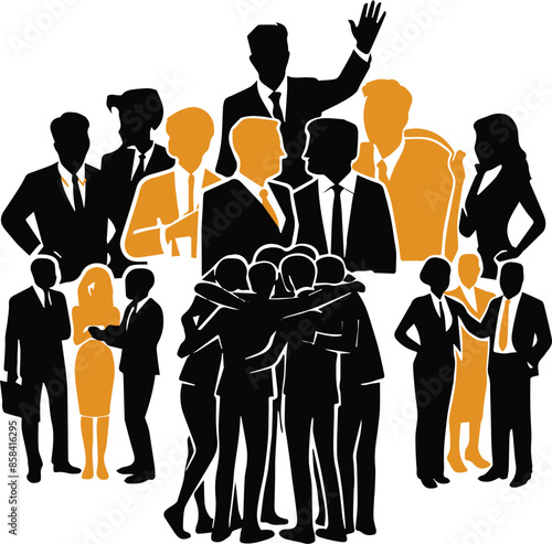 People Icons: A diverse set of color icons depicts the professional and social worlds. From business leadership to team management and casual interactions, these versatile icons capture the essence of