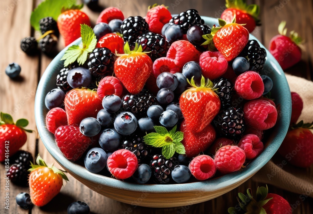 vibrant bowl overflowing various fresh berries, fruit, colorful, assortment, juicy, delicious, healthy, organic, natural, ripe, sweet, nutrition vibrant bowl overflowing various fresh berries, fruit, colorful, assortment, juicy, delicious, healthy, organic, natural, ripe, sweet, nutrition