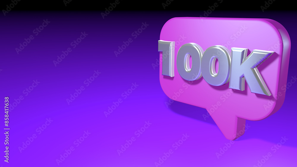 1 thousand followers notification pink bubble 1 thousand followers notification pink bubble