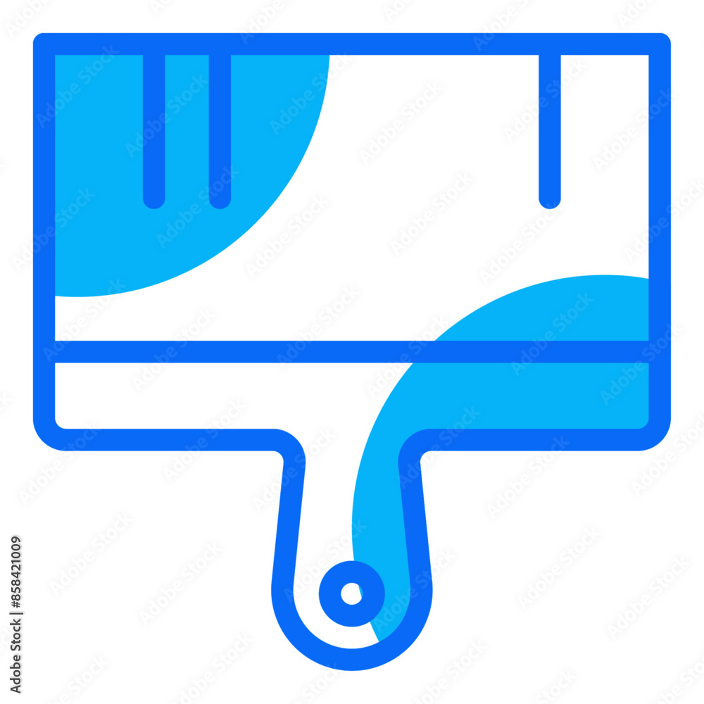 Brush line duotone icon vector for mobile app, website, logo and presentation design. Brush line duotone icon vector for mobile app, website, logo and presentation design.