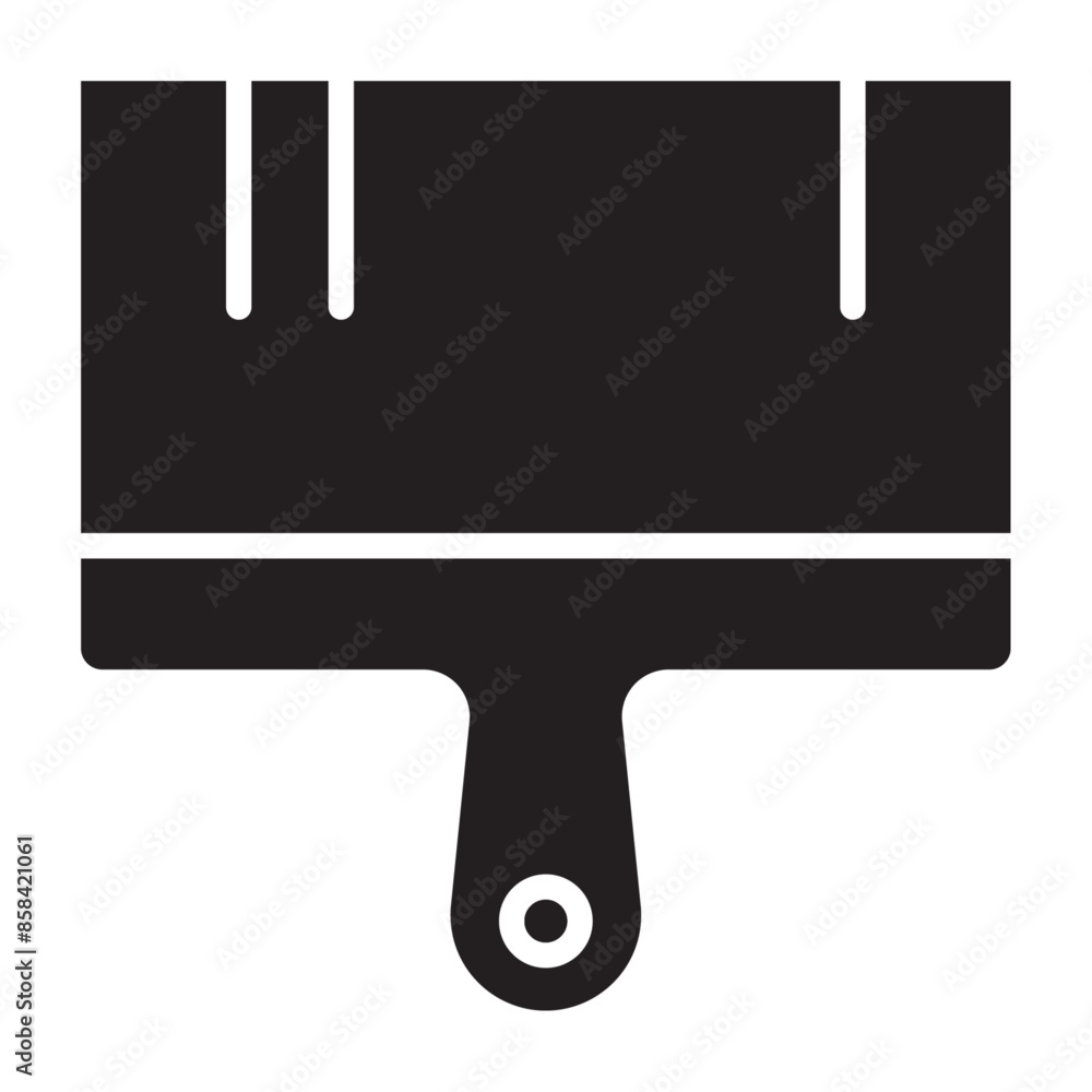 Brush solid icon vector for mobile app, website, logo and presentation design. Brush solid icon vector for mobile app, website, logo and presentation design.