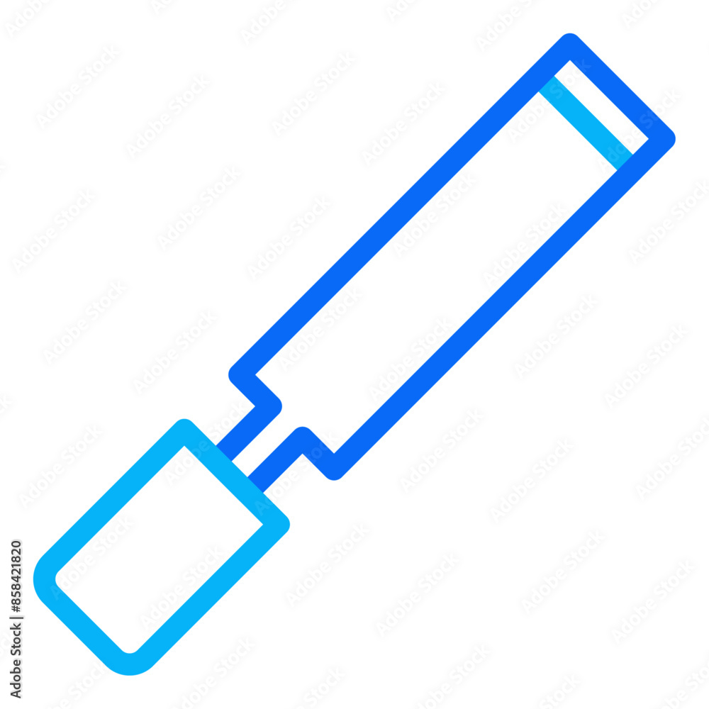 Chisel line duotone icon vector for mobile app, website, logo and presentation design. Chisel line duotone icon vector for mobile app, website, logo and presentation design.