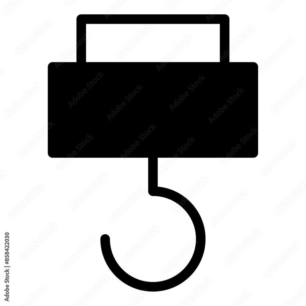 Crane glyph icon vector for mobile app, website, logo and presentation design. Crane glyph icon vector for mobile app, website, logo and presentation design.