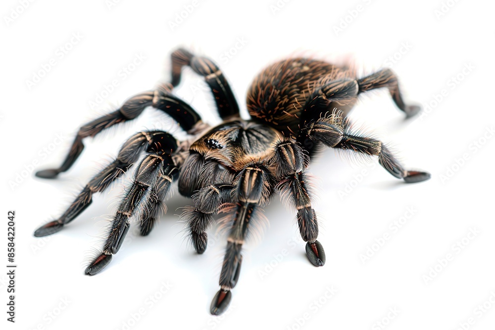 Big tarantula spider isolated on white background Big tarantula spider isolated on white background