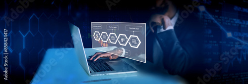 Photography Concept of onboarding business processes