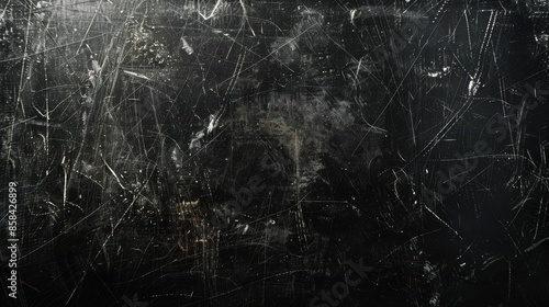 Abstract grunge texture with scratched black background