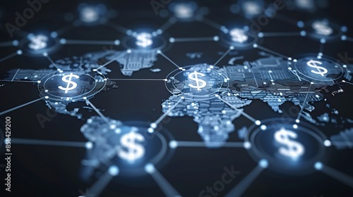 Interconnected Financial Network: Exploring the Web of Dollar Symbols