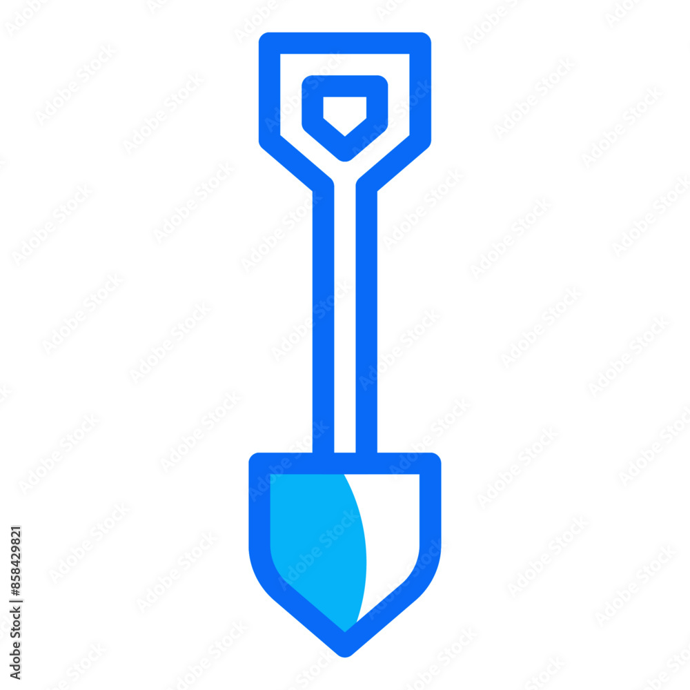 Spade line duotone icon vector for mobile app, website, logo and presentation design. Spade line duotone icon vector for mobile app, website, logo and presentation design.