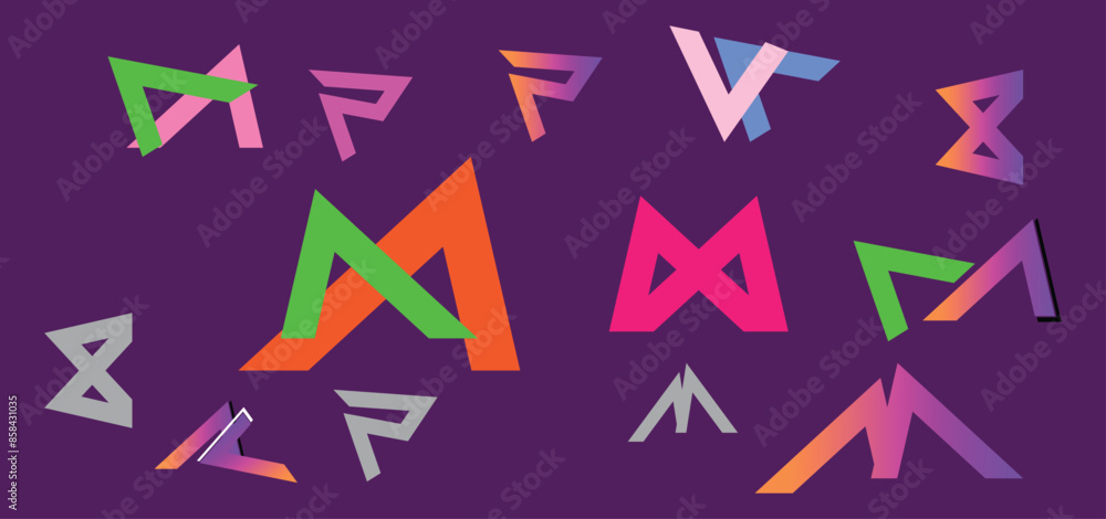 Abstract geometric elements, shapes and Vector shapes Abstract geometric elements, shapes and Vector shapes