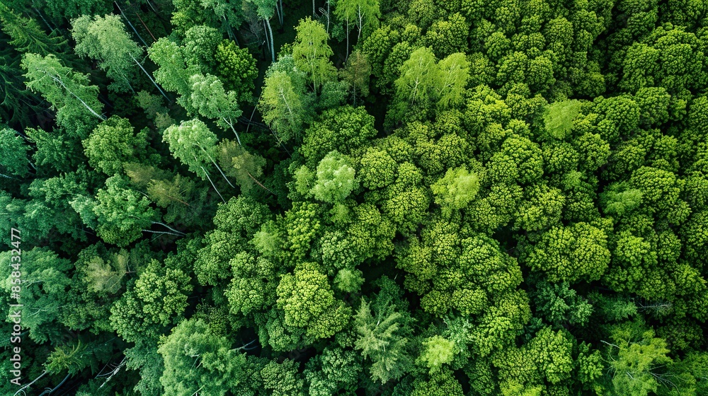Aerial View of a Lush Green Forest Aerial View of a Lush Green Forest