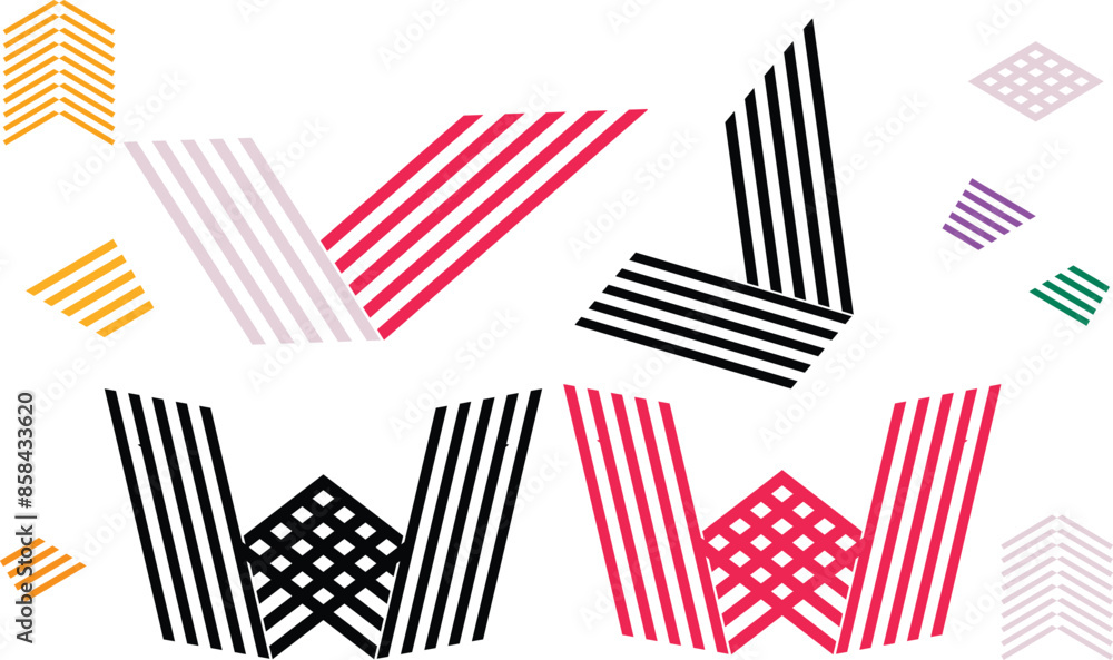Abstract geometric elements, shapes and Vector shapes Abstract geometric elements, shapes and Vector shapes