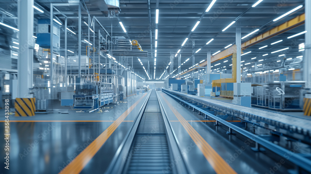 A modern industrial complex with streamlined production processes, showcasing efficiency and innovation. A modern industrial complex with streamlined production processes, showcasing efficiency and innovation.