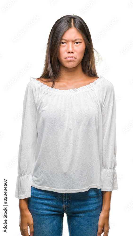 Young asian woman over isolated background depressed and worry for distress, crying angry and afraid. Sad expression. Young asian woman over isolated background depressed and worry for distress, crying angry and afraid. Sad expression.