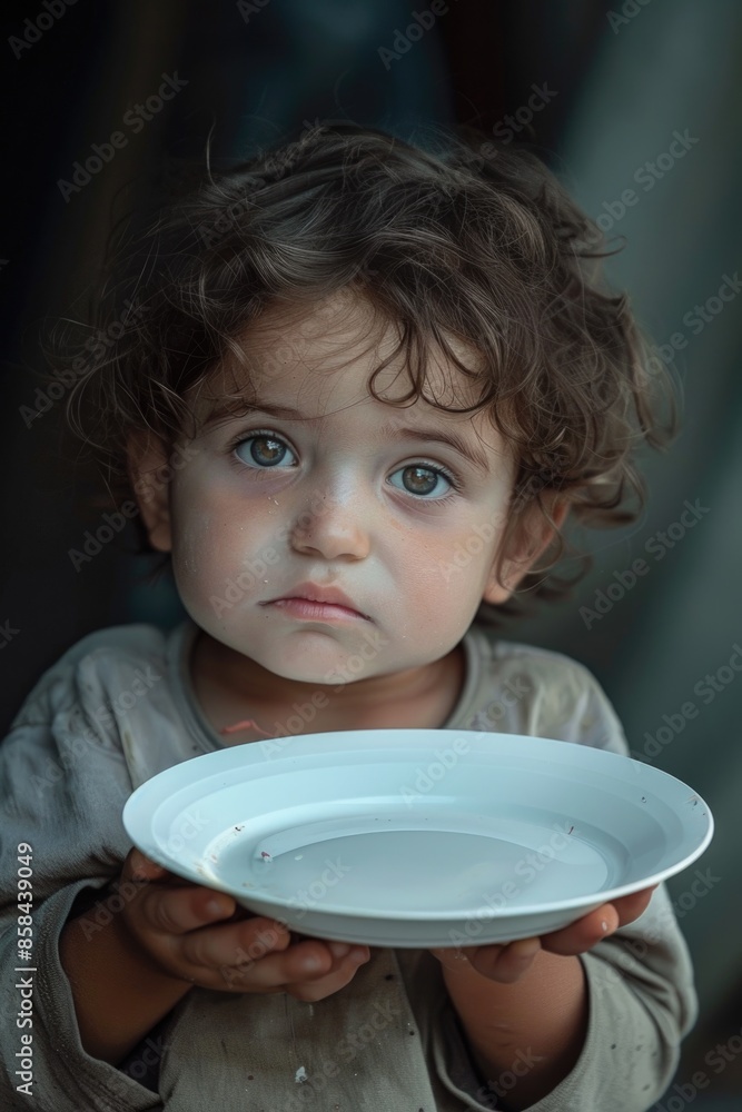 Young child presenting a meal, suitable for stock photos of family meals or childhood scenes Young child presenting a meal, suitable for stock photos of family meals or childhood scenes