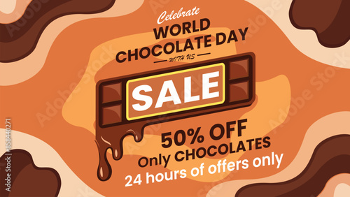 world chocolate day ad post banner