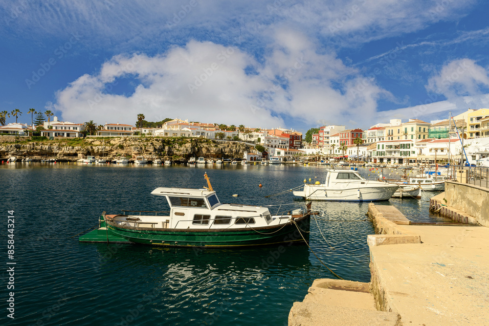 Boats Docked at Dips Port, Menorca Boats Docked at Dips Port, Menorca
