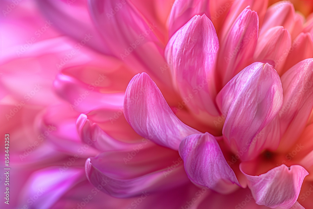 A Close-up Shot of a Vibrant Pink Chrysanthemum with Delicate Petals and Soft Textures Under Natural Light A Close-up Shot of a Vibrant Pink Chrysanthemum with Delicate Petals and Soft Textures Under Natural Light